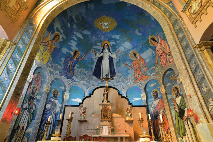 Interior de la Parroquia de Santa Rosa de Lima